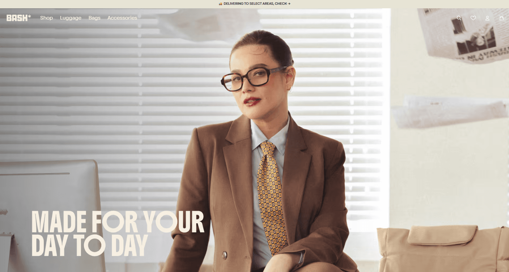 BASH* Manila Shopify homepage hero with the "Made for your day to day" campaign